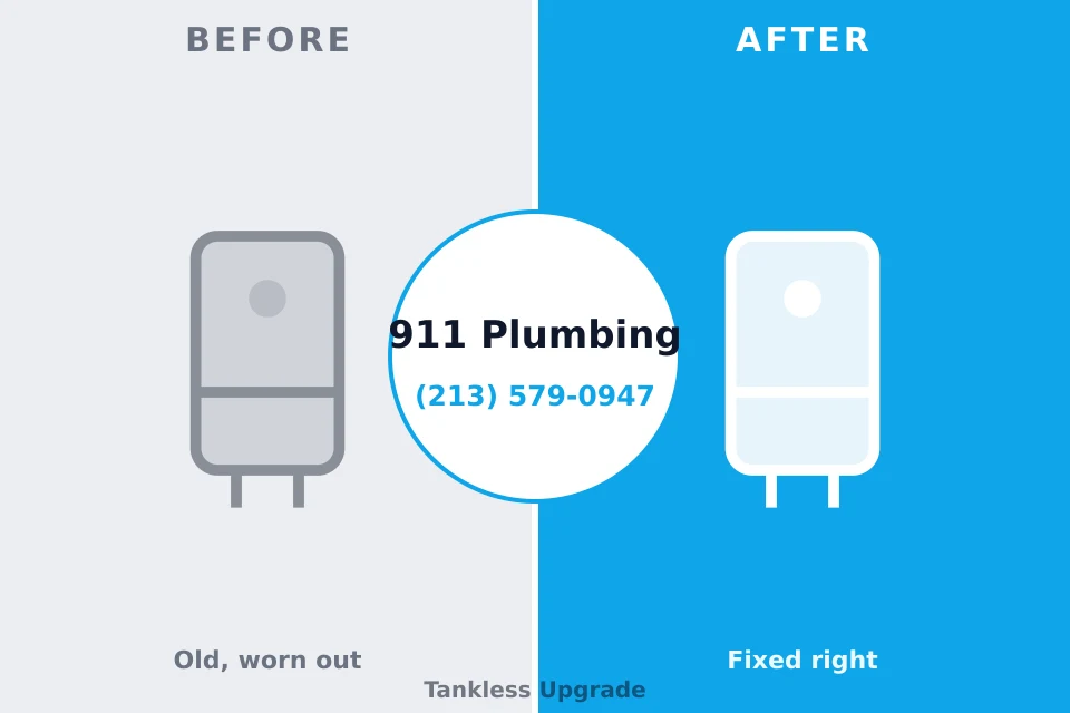 Before and after: plumbing repair Pinckneyville, IL